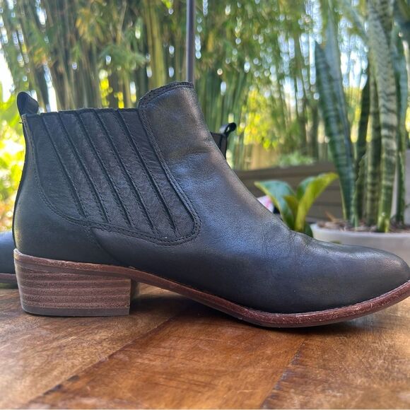 GIANNI BINI Black Leather Ankle Boots 💗 size 8 - Picture 4 of 10